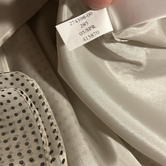 VINTAGE Banana Republic Silk Chiffon Dotted Swing Circle Skater Skirt size 4 - Picture 14 of 17